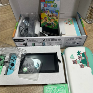 닌텐도 동물의숲에디션 풀박스+ 게임칩 +악세서리
