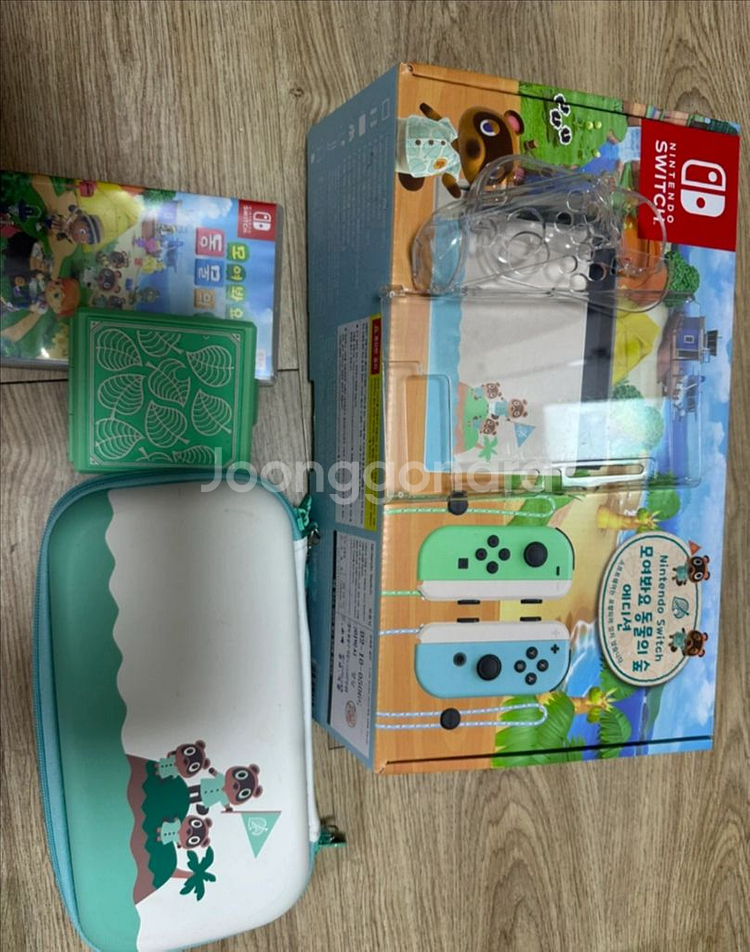 닌텐도 동물의숲에디션 풀박스+ 게임칩 +악세서리--7