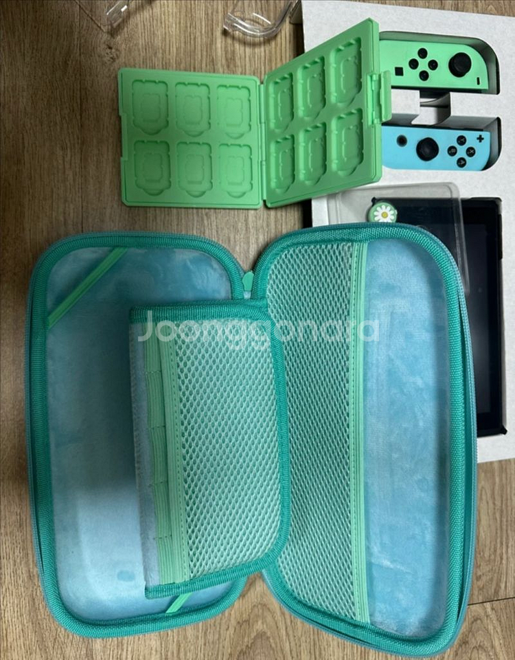 닌텐도 동물의숲에디션 풀박스+ 게임칩 +악세서리--4