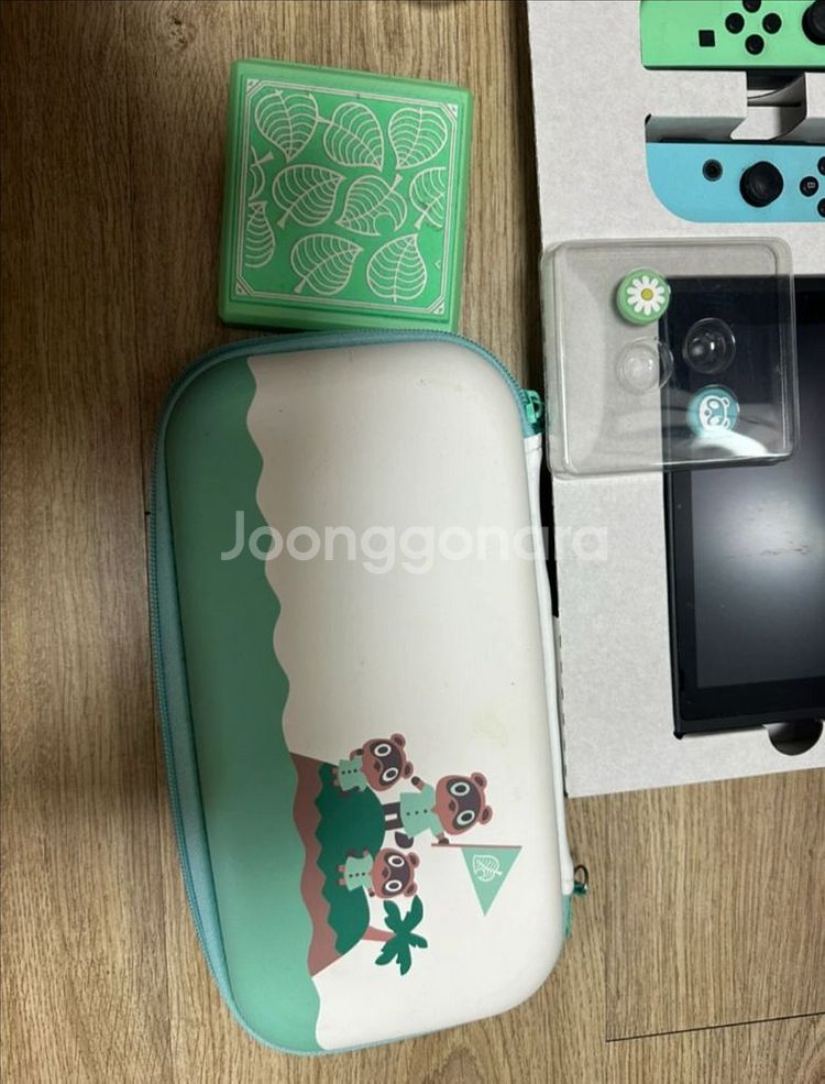 닌텐도 동물의숲에디션 풀박스+ 게임칩 +악세서리--3