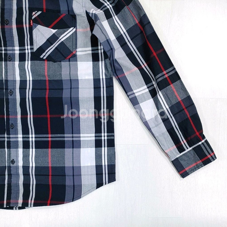 리바이스 버튼다운 체크셔츠 XL--3