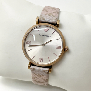 [중고] 엠포리오 아르마니 연핑크 손목 시계