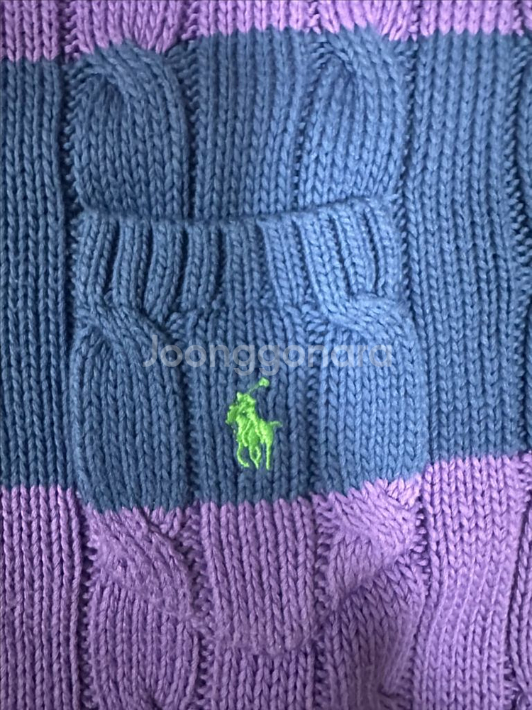 폴로 랄프로렌 피마코튼 케이블 니트 XL--2