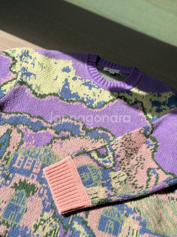 새상품)공효진 써스데이아일랜드 토드셀비 콜라보 연보라 니트 s--1