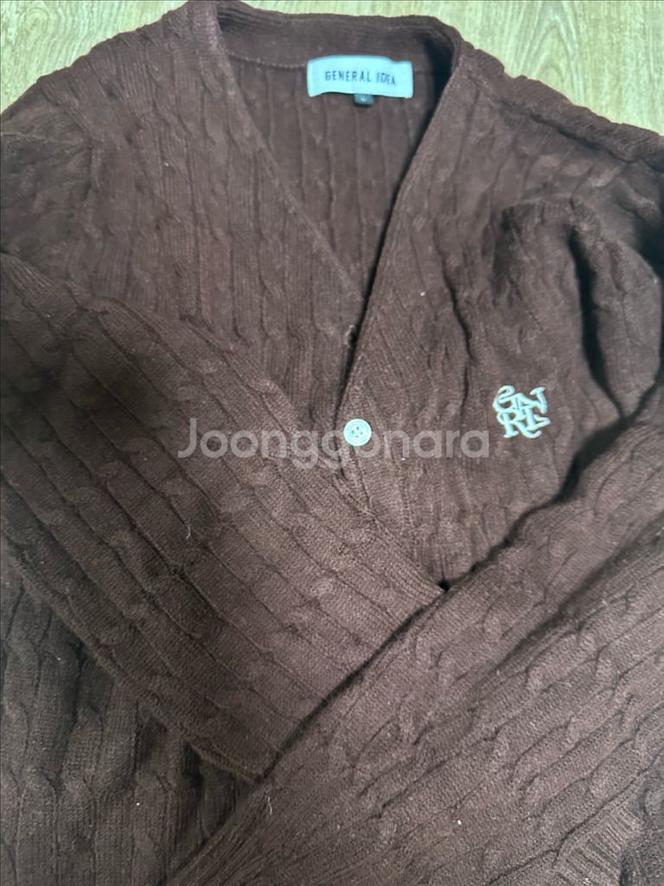 제네럴아이디아 케이블 니트 가디건--1