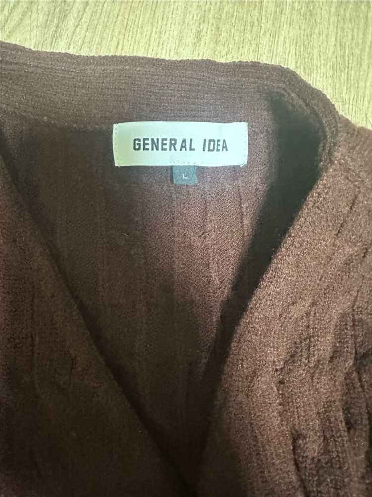 제네럴아이디아 케이블 니트 가디건--0