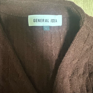 제네럴아이디아 케이블 니트 가디건