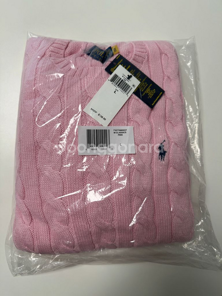 폴로 랄프로렌 케이블 코튼 니트 L--0