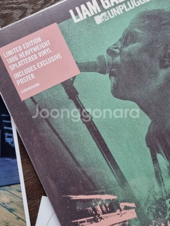 LP 오아시스 리엄 갤러거 MTV 언플러그드 라이브 스플래터 바이닐 리미티드 에디션 미개봉 판매합니다.--2