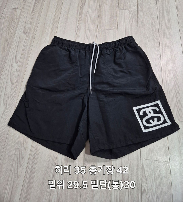 스투시 SS 링크 워터 쇼츠 반바지 블랙 S 이미지