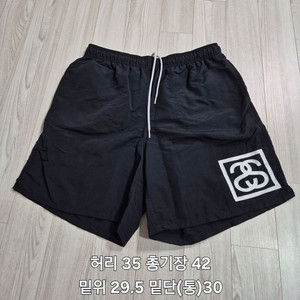 스투시 SS 링크 워터 쇼츠 반바지 블랙 S 이미지