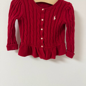 폴로 랄프로렌 아동 케이블 니트 가디건(12m)