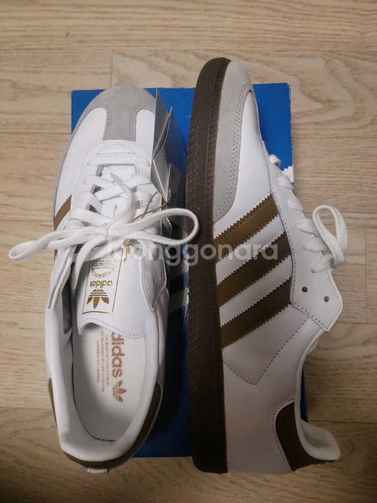 아디다스 삼바 OG 화이트브라운 280--1