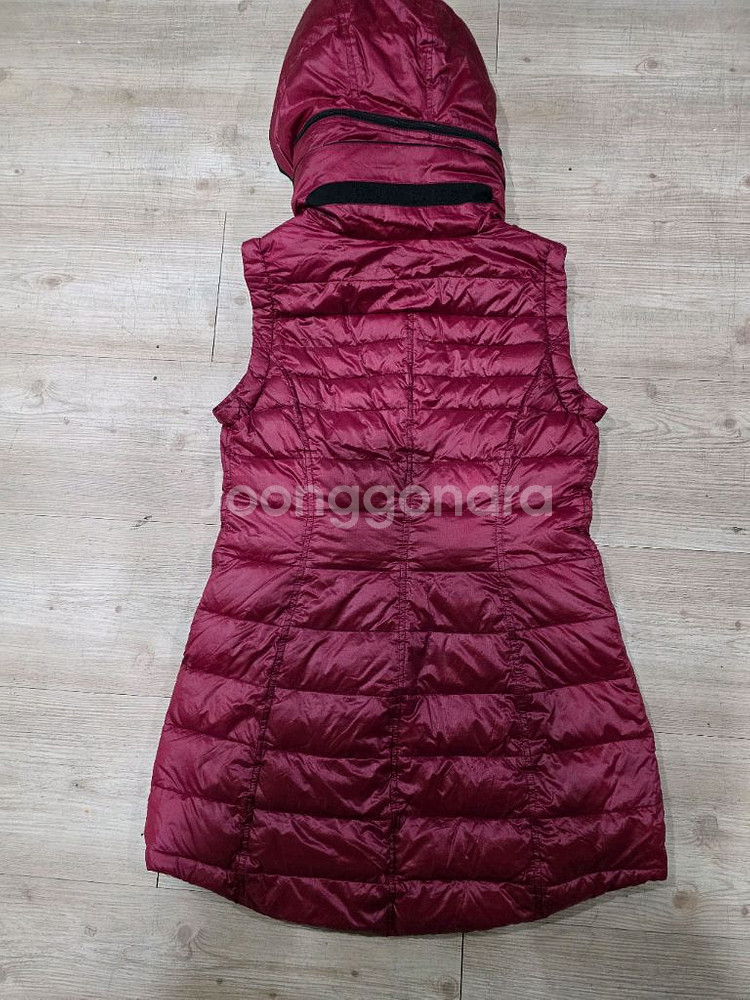 파리게이츠 정품 골프 구스다운 롱 베스트 패딩 0사이즈 85--6