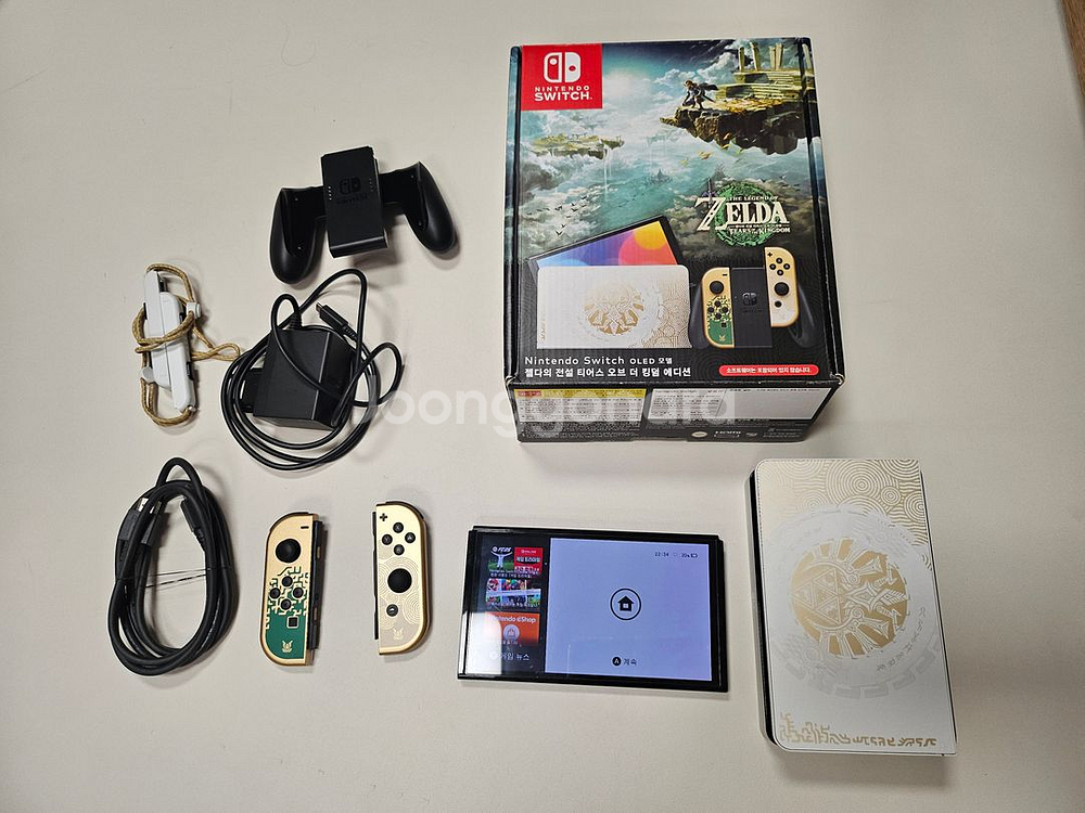 닌텐도 스위치 oled 젤다 왕눈 에디션 판매 택포--1