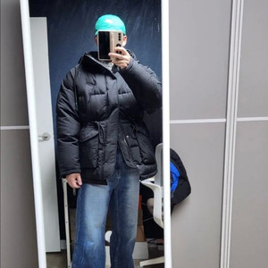 오정규 드로우핏 .유틸리티 다운파카 점퍼L