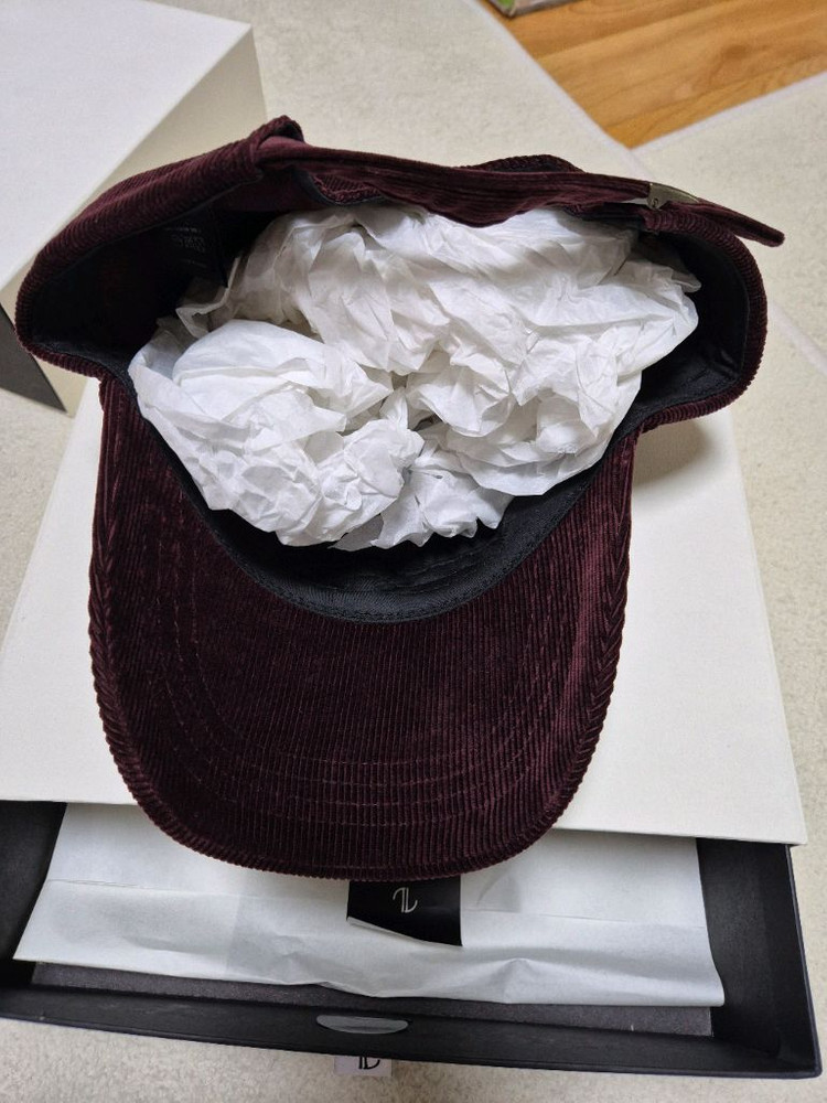 더로랑 코듀로이 볼캡 새상품 베이지 / 딥와인컬러 (일괄 11) 이미지