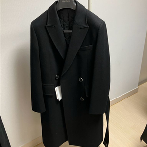 리버클래시 블랙 더블코트 / 95 새상품