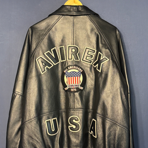 아비렉스 레더 바시티 자켓