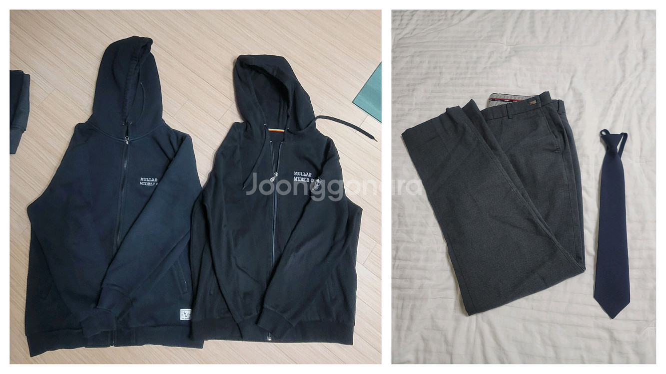 문래중 교복(후드집업2+동복바지1+넥타이1)--0
