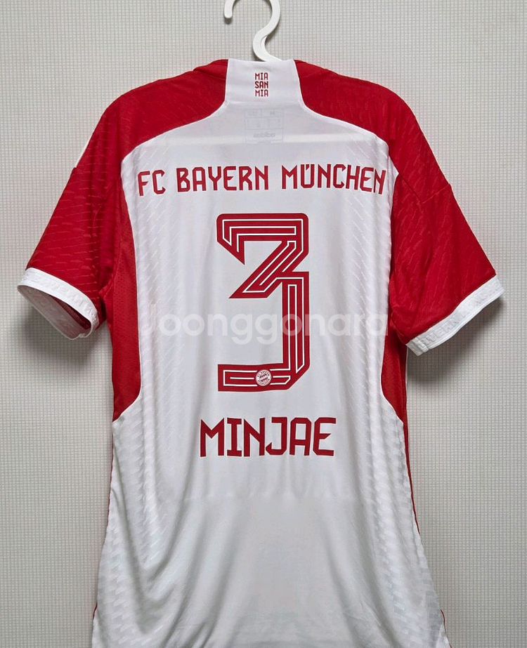 23-24 택체 새상품 뮌헨 홈 김민재 어센틱 해외M--1