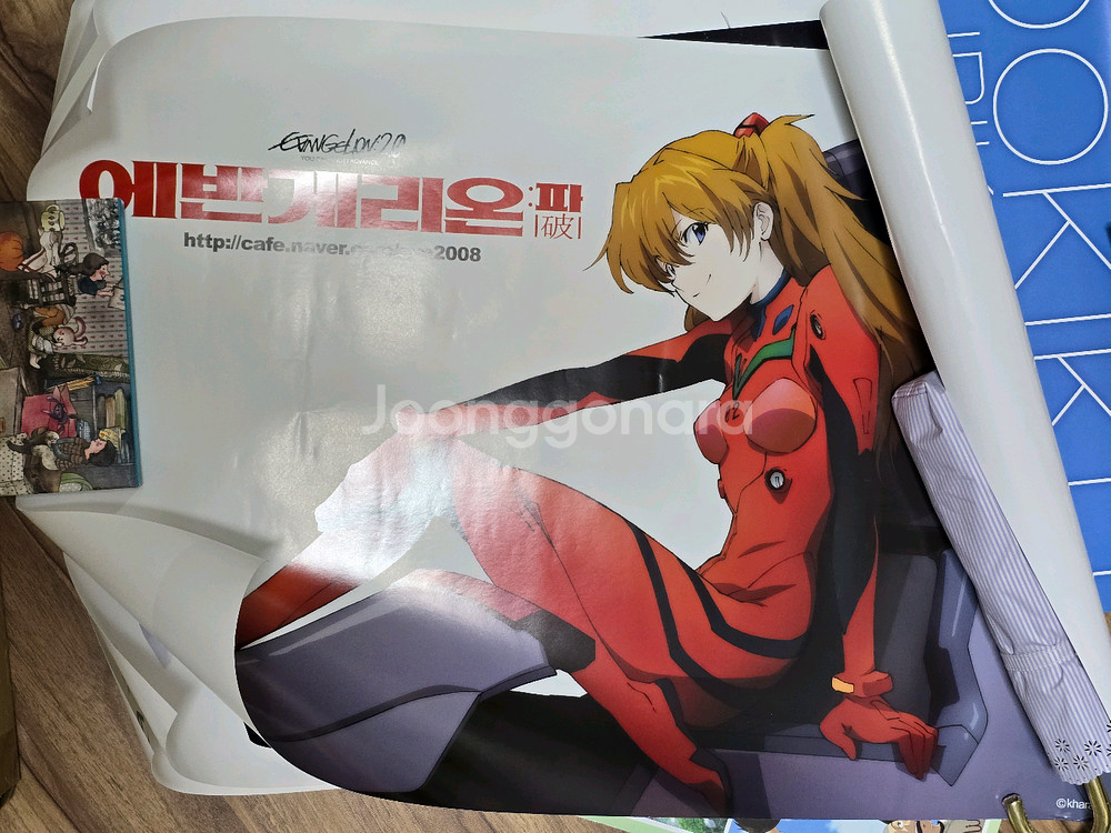 에반게리온 신극장판 서,파,큐 블루레이 및 굿즈 포스터 세트--5