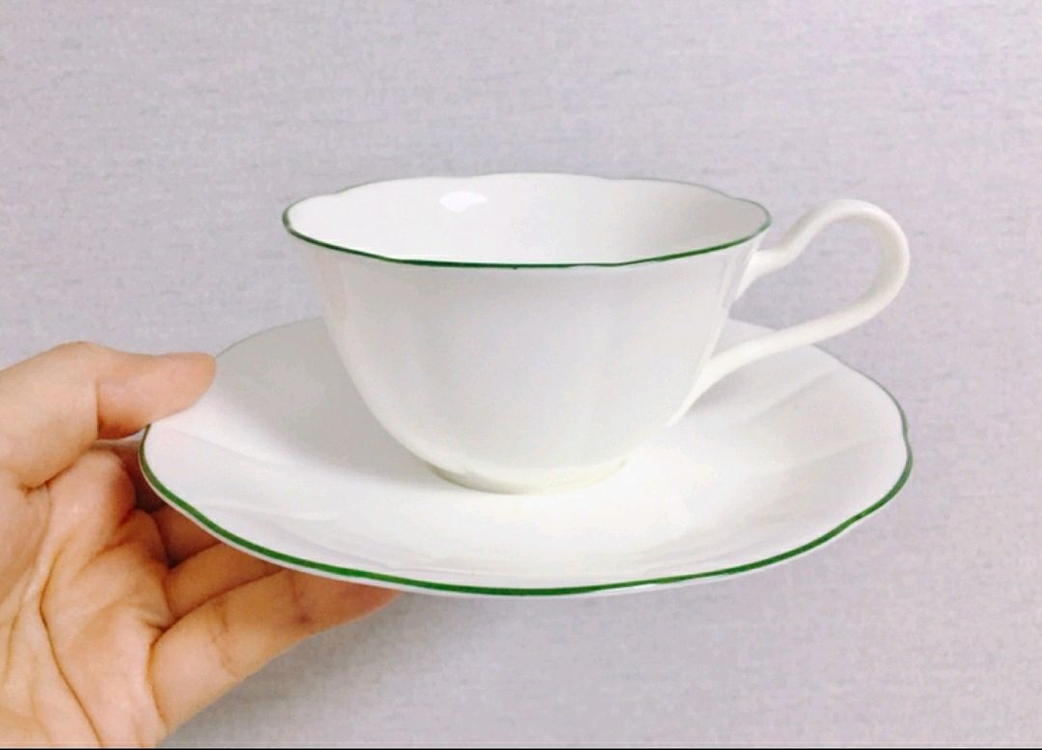 [1조 가격]빈티지 노리다케 컬러림 찻잔 겸 커피잔--3