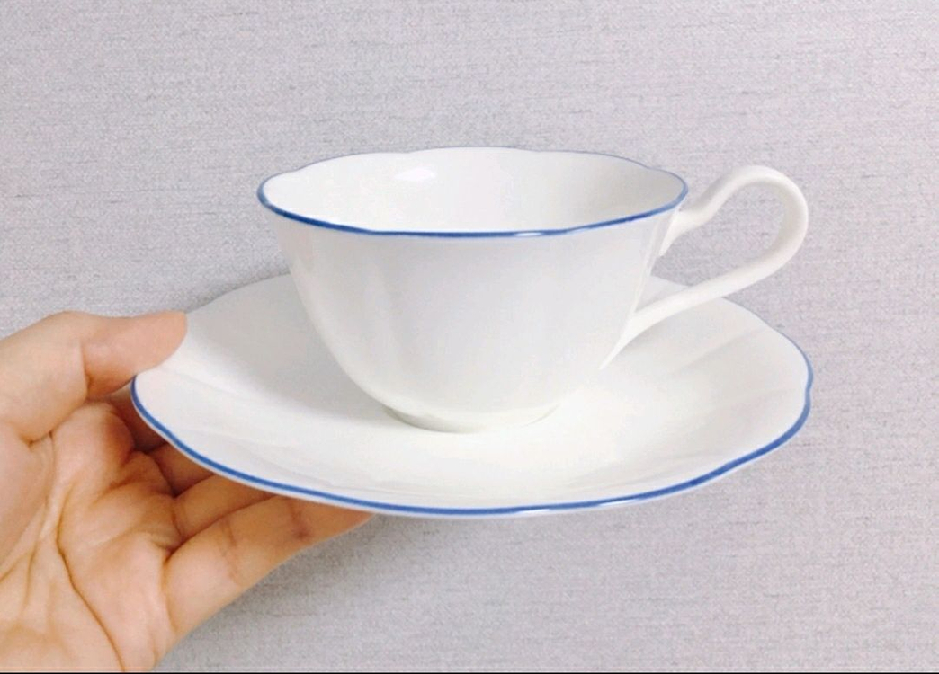 [1조 가격]빈티지 노리다케 컬러림 찻잔 겸 커피잔--4