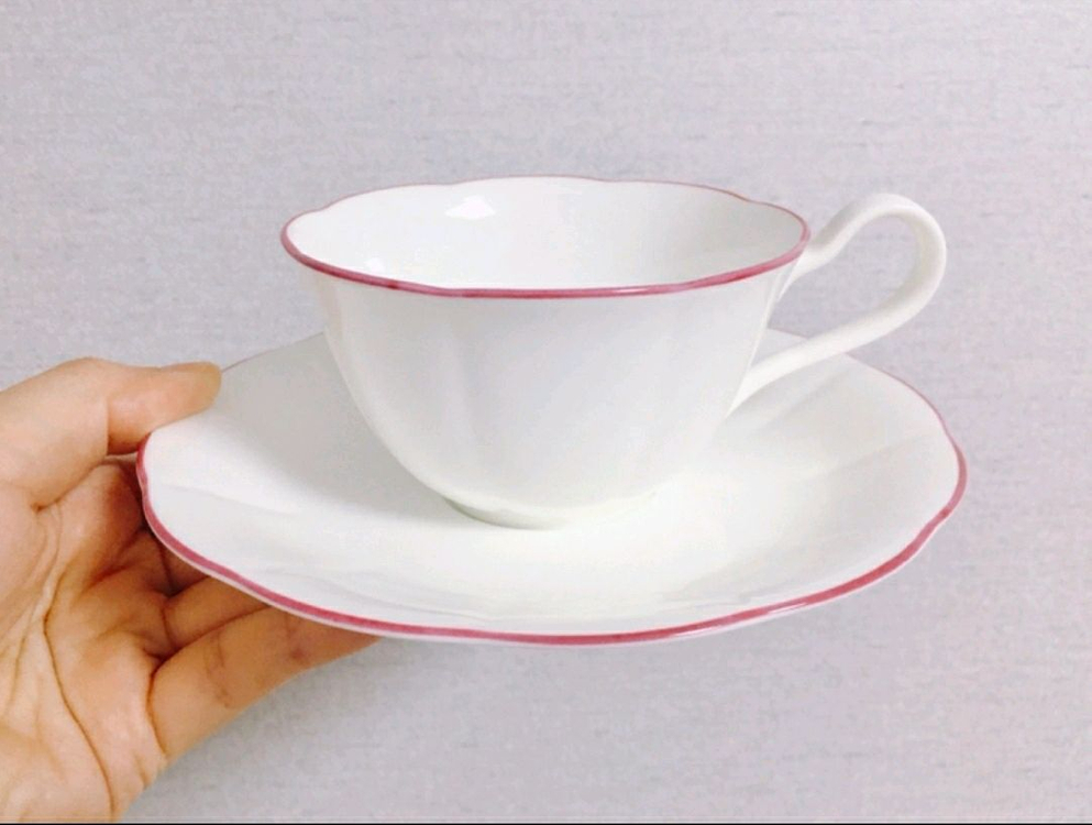 [1조 가격]빈티지 노리다케 컬러림 찻잔 겸 커피잔--1