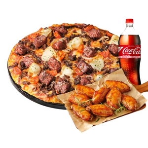 도미노피자 (포테이토피자 리얼불고기 블랙타이거슈림프 베스트콰트로 와일드웨스트 손흥민피자 우리고구마피자 슈퍼슈프림피자