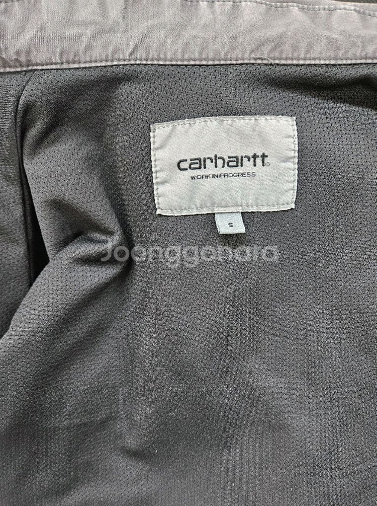 칼하트 kenard 가먼트다잉 셔츠 자켓 스톤그레이--5