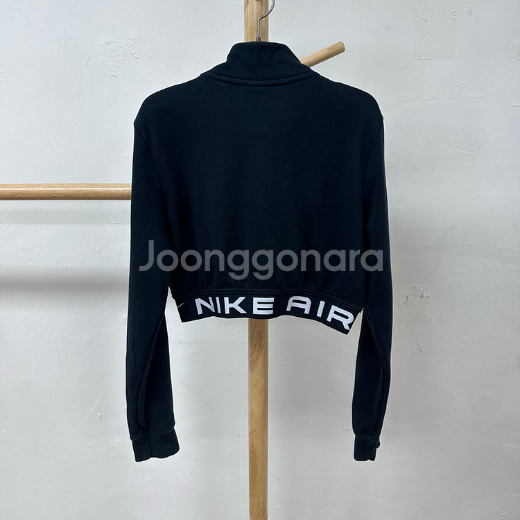 나이키 에어 여성 플리스 탑 크롭 반집업 M사이즈 J12--12