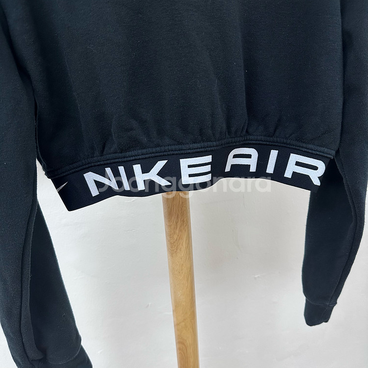 나이키 에어 여성 플리스 탑 크롭 반집업 M사이즈 J12--13