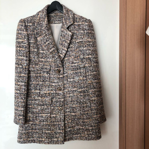 고퀄 이태리 럭셔리 페미닌 트위드자켓 결혼식 하객룩 경조사 타임마인 수입