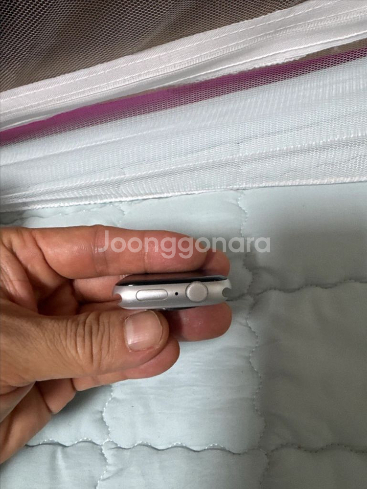 애플워치 SE2 실버 44mm GPS 박스 있음--1