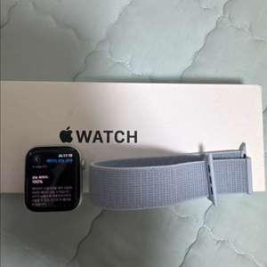 애플워치 SE2 실버 44mm GPS 박스 있음