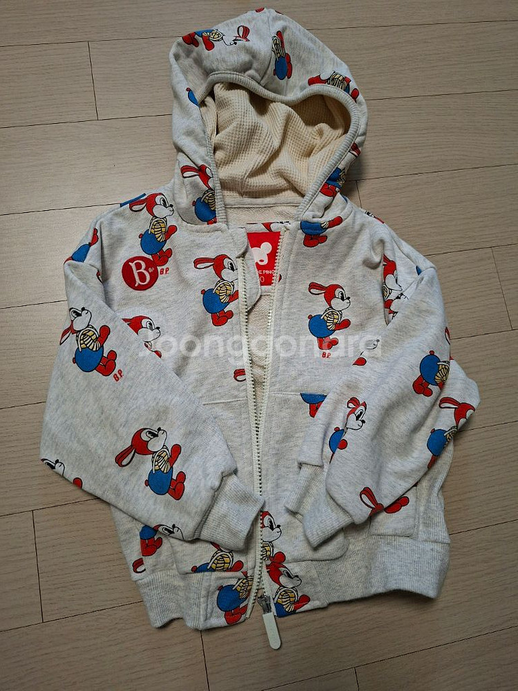 베베드피노 110사이즈 토끼후드집업--0