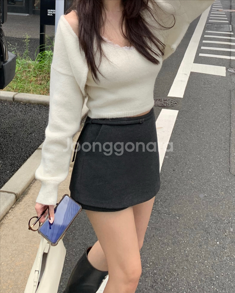 온트 벨티드 스커트 S--1