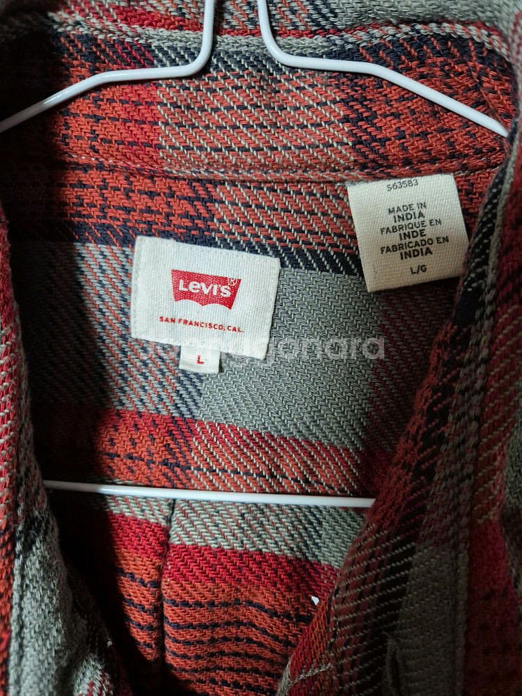 Levis 리바이스 체크 셔츠 L빈티지룩 그런지룩--4