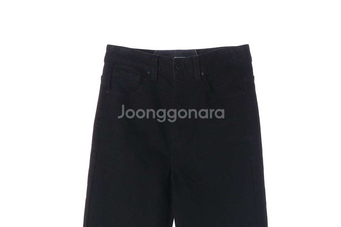 [XS]게스 블랙 플레어진 데님 블랙진 와이드 청바지 팬츠--1