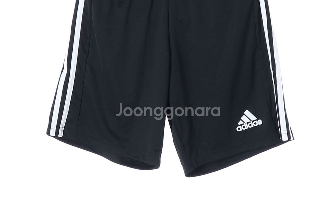 [M]아디다스 블랙 삼선 반바지 쇼츠 트레이닝 바지 팬츠--2