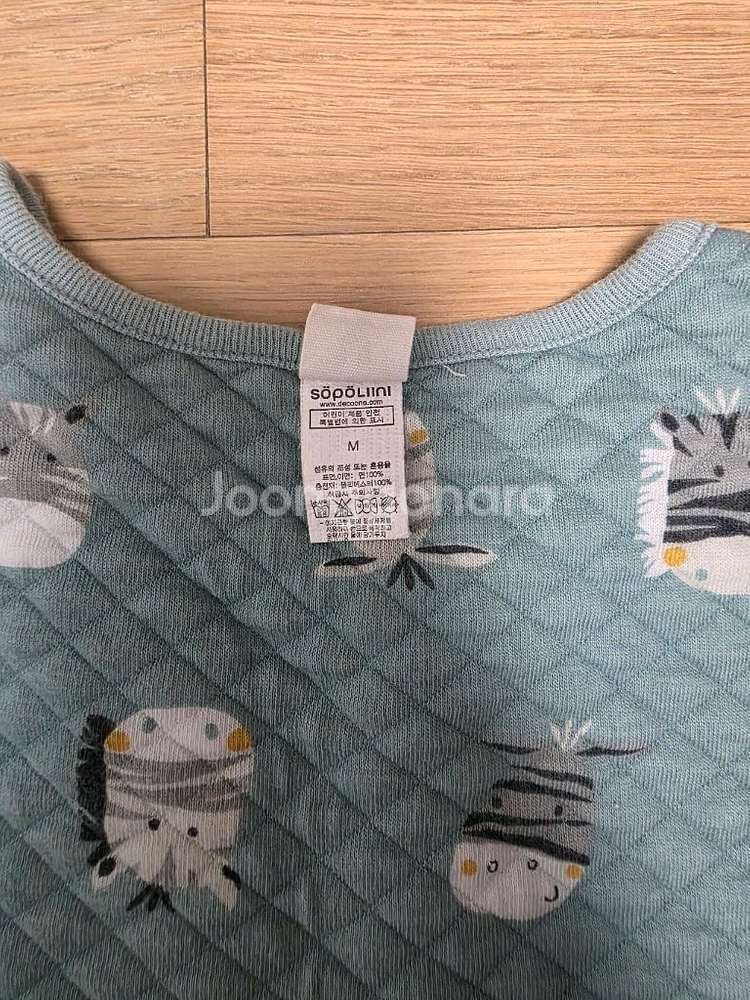 소폴리니 삼중직 누빔 슬립쌕 수면조끼 M (4세)--4