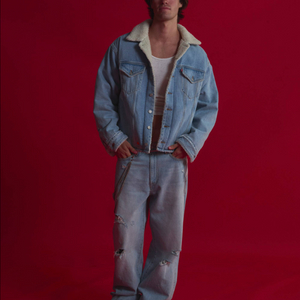 ERL X LEVIS 데님 쉐르파 트러커 자켓 (리바이스 LVC)