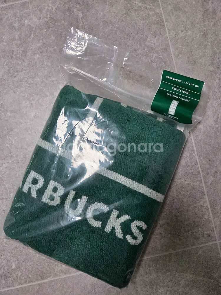 스타벅스 라코스테 타월(새상품)--0
