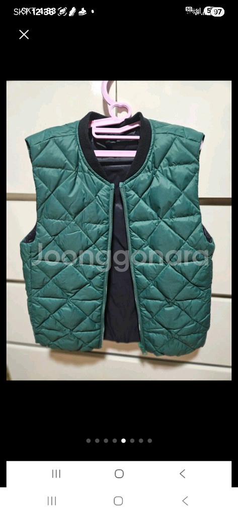 #블루독키즈 & 키즈덤 양면패딩 조끼 2개 130 거의새상품--6