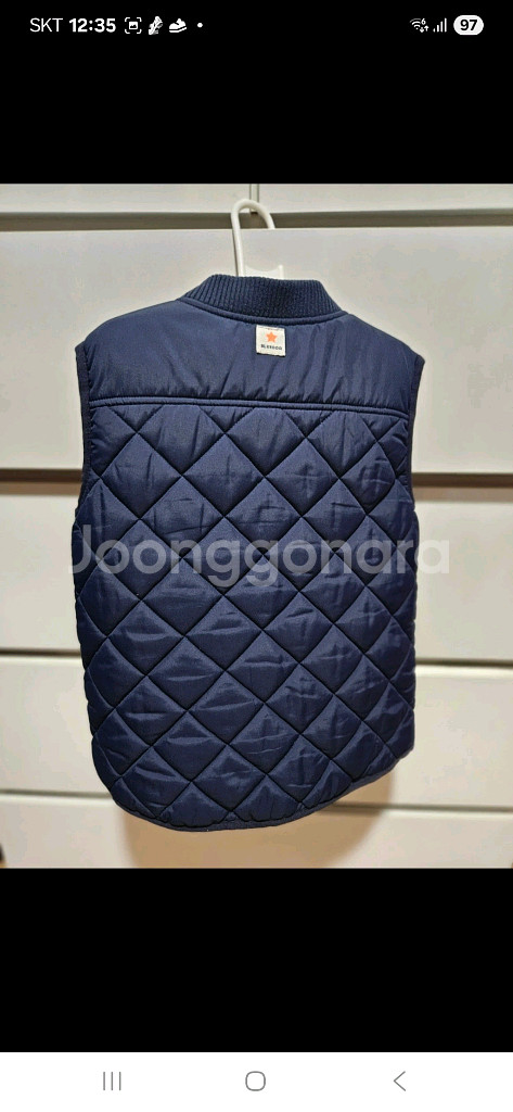 #블루독키즈 & 키즈덤 양면패딩 조끼 2개 130 거의새상품--2