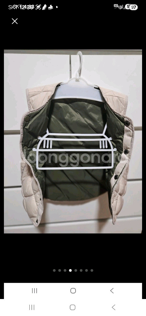 #블루독키즈 & 키즈덤 양면패딩 조끼 2개 130 거의새상품--5