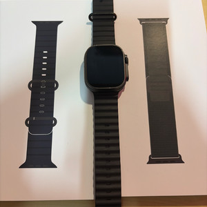 애플워치 울트라2 블랙 애플정품 스트랩 2개