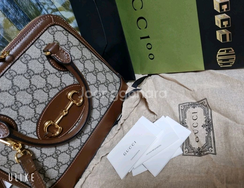 구찌 홀스빗1955 미디움 핸드백--1