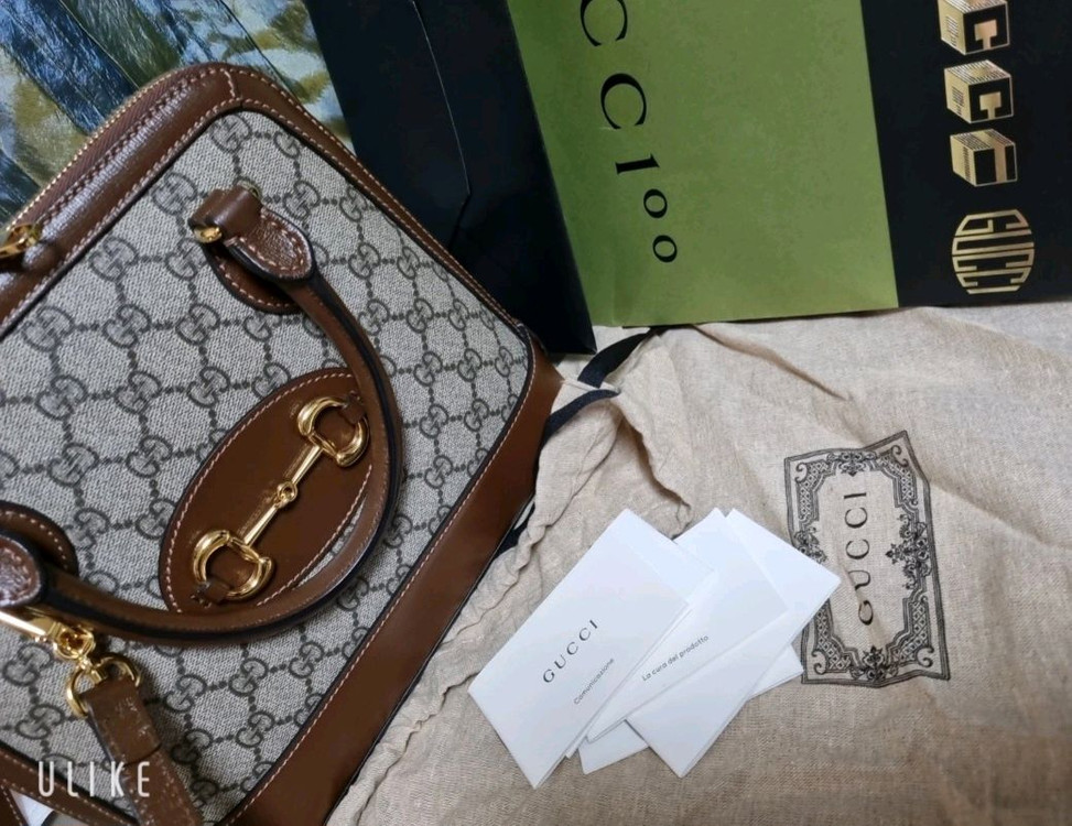 구찌 홀스빗1955 미디움 핸드백--1